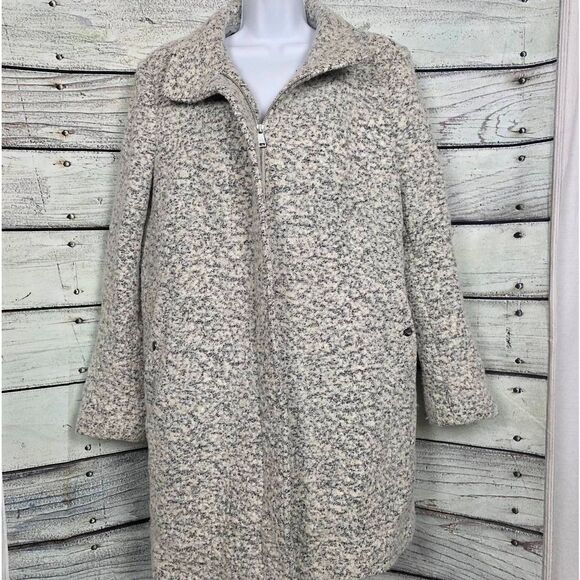 LOFT Jackets & Blazers - LOFT Cream Speckled Boucle Pea Coat